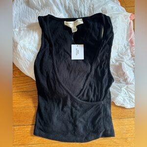 black cross front urban outfitters tank top NWT